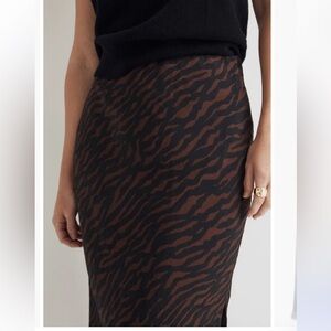 Madewell midi slip skirt